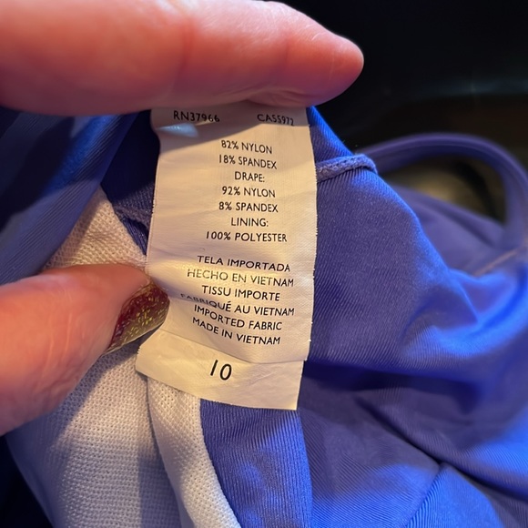 Royal Blue Jantzen One Piece Swimsuit - Picture 9 of 11